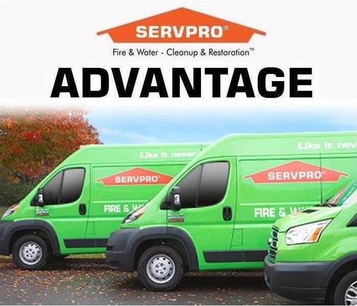 SERVPRO green trucks ready to provide disaster repair services